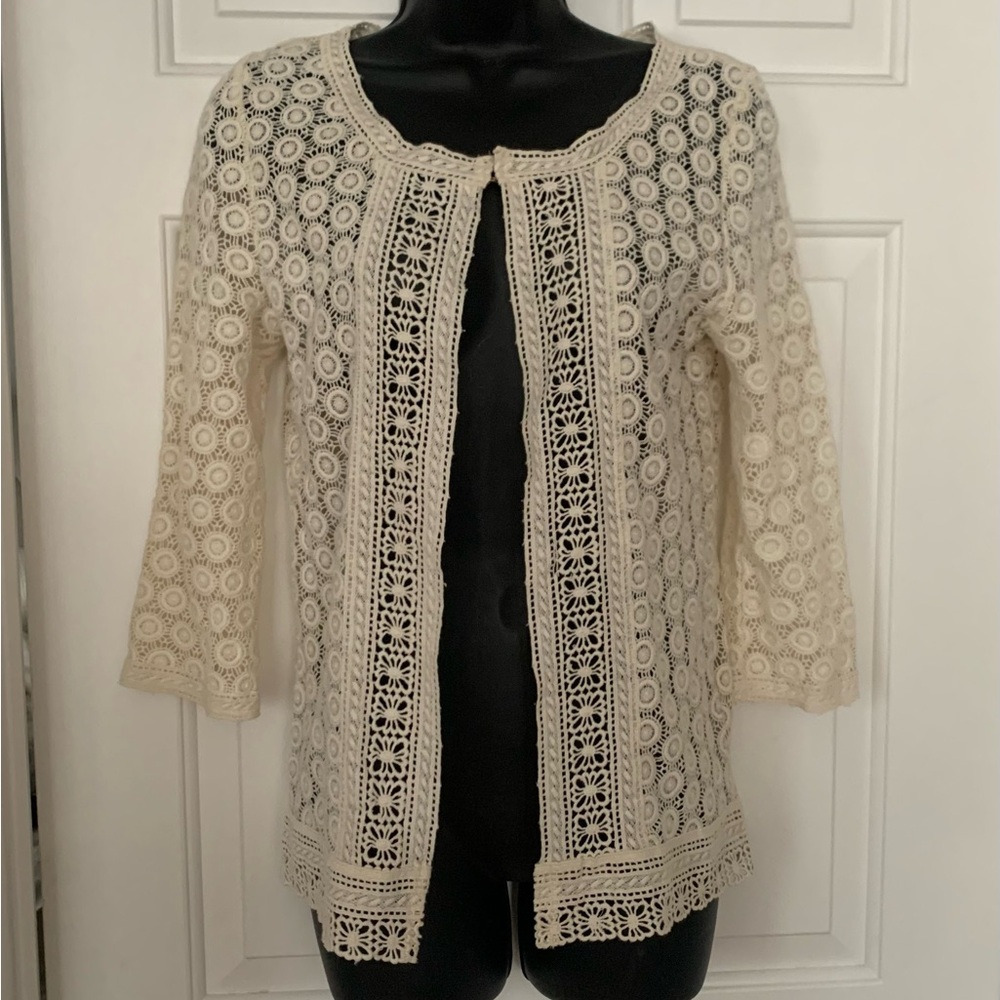 Massimo Dutti Cotton Cardigan Sweater XS